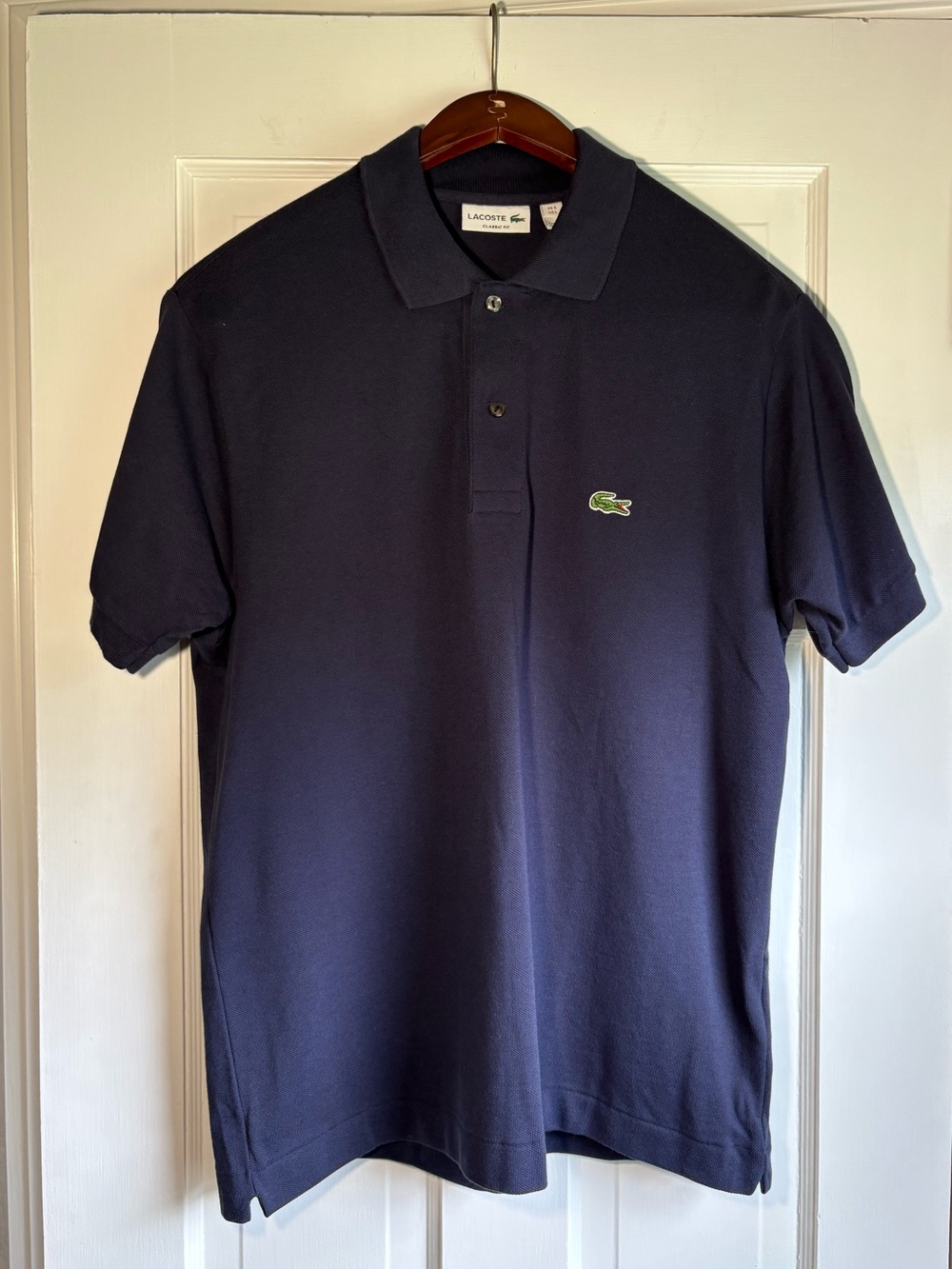 Lacoste Classic Fit Men's Navy Polo - Picture 3 of 5